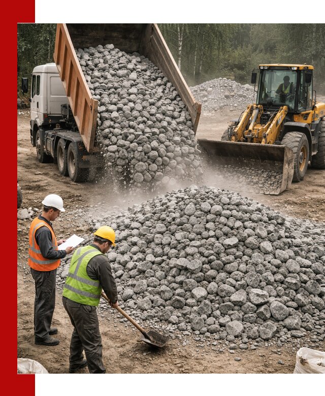 Гранитный щебень фракция 70-150 доставка в Миассе