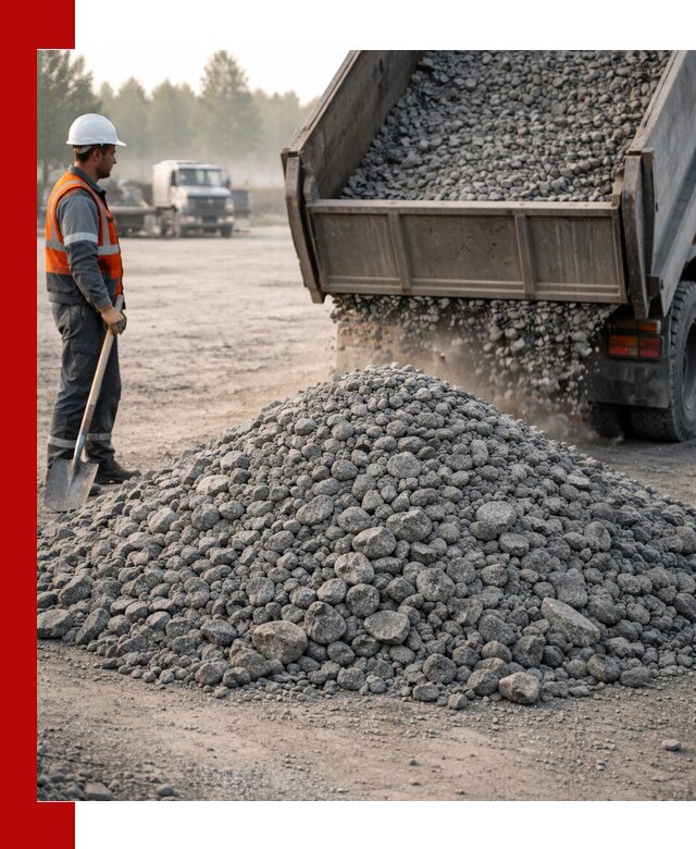 Гранитный щебень фракции 100–201 для строительства в Миассе