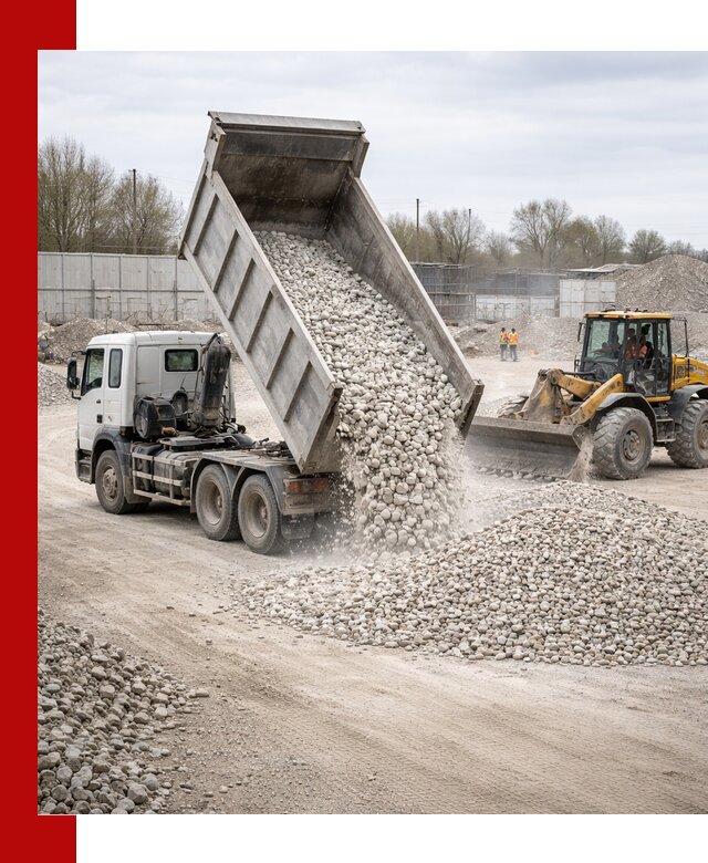 Доставка и продажа известнякового щебня в Миассе
