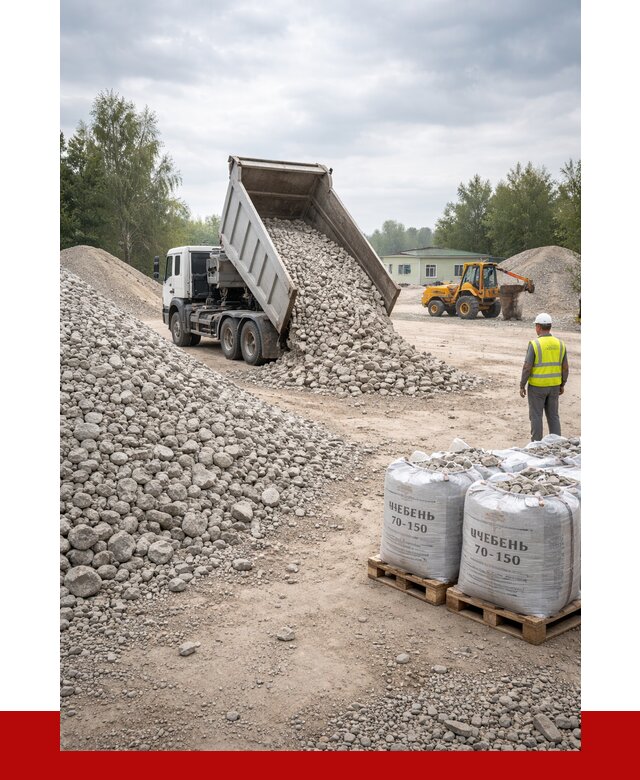 Известняковый щебень фракция 70-150 в Миассе от 1271 р. | ПРОНЕРУДМсс