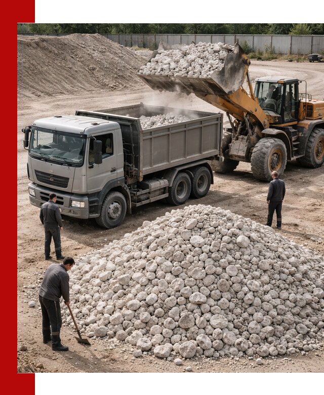 Известняковый щебень фракция 70–150 с доставкой в Миассе