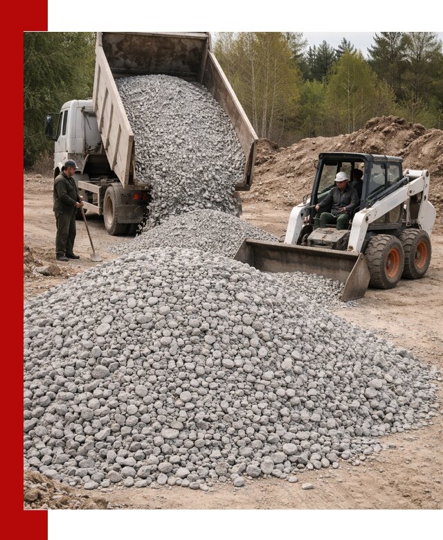 Доставка доломитового щебня в Миассе напрямую от карьера
