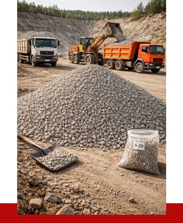 Доломитовый щебень фр. 5-20 в Миассе от 4271 р. | ПРОНЕРУДМсс