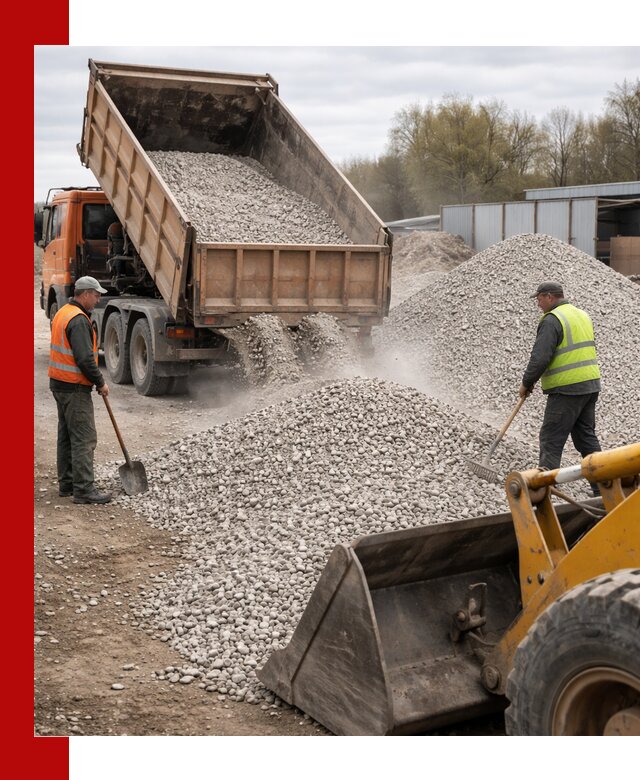 Доломитовый щебень фракции 5-20 с доставкой в Миассе