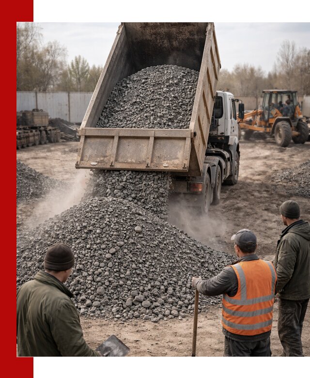 Доставка шлакового щебня в удобные сроки по выгодной цене в Миассе