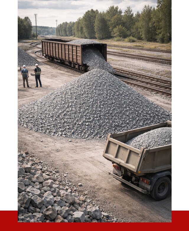 Железнодорожный щебень 20-60 в Миассе от 1729 р. | ПРОНЕРУДМсс