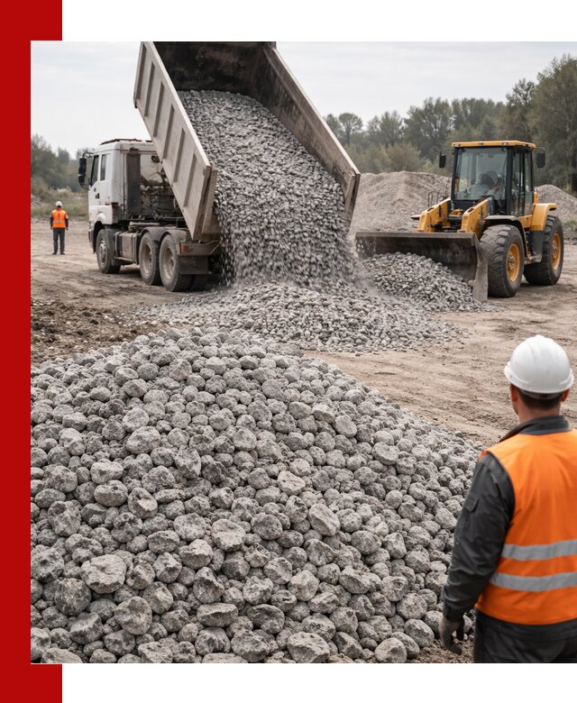 Доставка бетонного щебня фракции 20-40 в Миассе