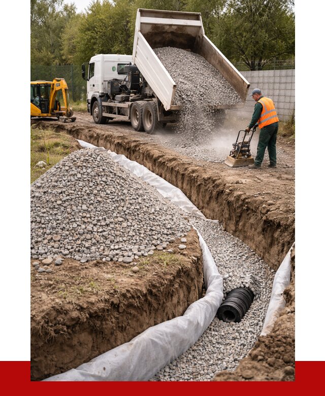 Щебень для дренажа в Миассе от 1881 р., ПРОНЕРУДМсс доставка