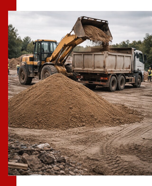 Доставка речного песка навалом в Миассе быстро и выгодно