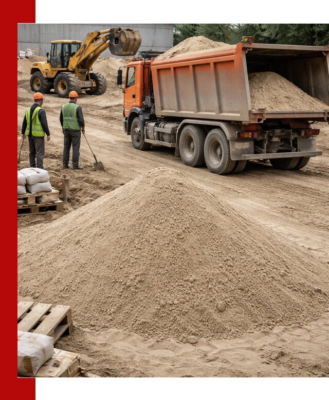 Доставка и продажа мытого речного песка в Миассе
