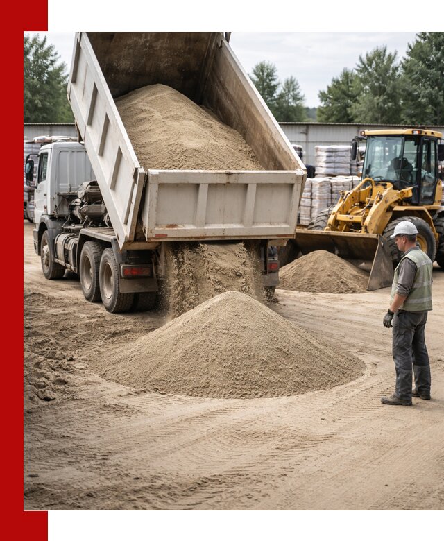 Поставка и доставка песка для бетона в Миассе