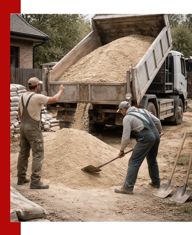 Песок для штукатурки с доставкой в Миассе качественный и чистый