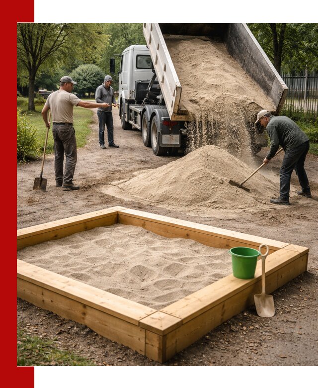 Песок для песочницы с доставкой в Миассе недорого и чистый