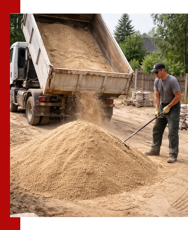 Доставка сухого песка самосвалами в Миассе