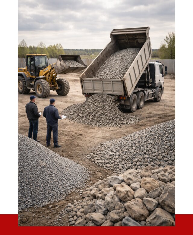 Гравий и камень с доставкой в Миассе от 4271 р. - ПРОНЕРУДМсс