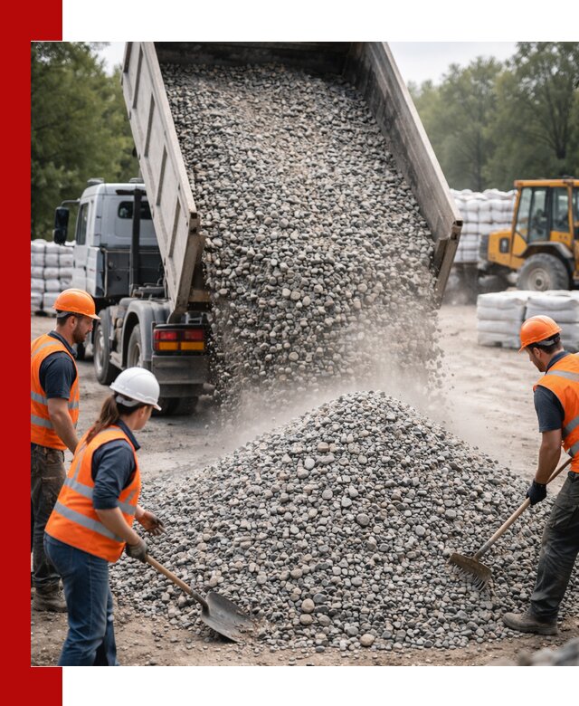 Доставка гравия и камня в Миассе оптом и в розницу