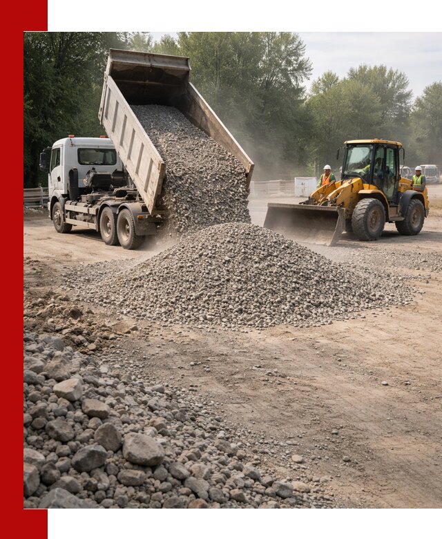 Гравий фракция 5–20 доставка в Миассе оптом и в розницу