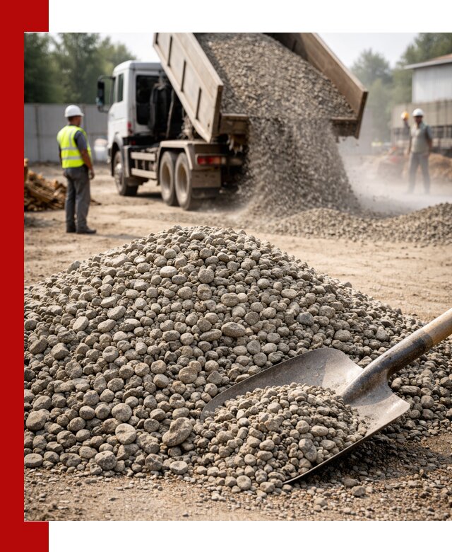 Доставка гравия фракции 20-40 в Миассе с самосвалами