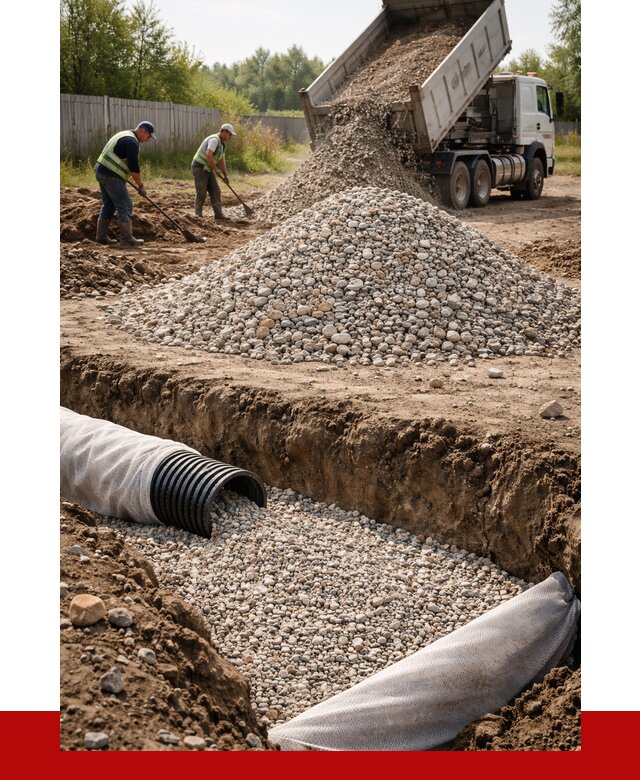 Гравий для дренажа в Миассе от 2237 р., доставка ПРОНЕРУДМсс