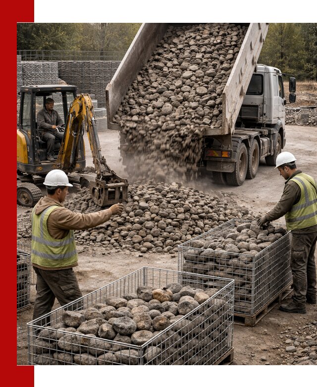 Камень для габионов фракция 100–201 в Миассе