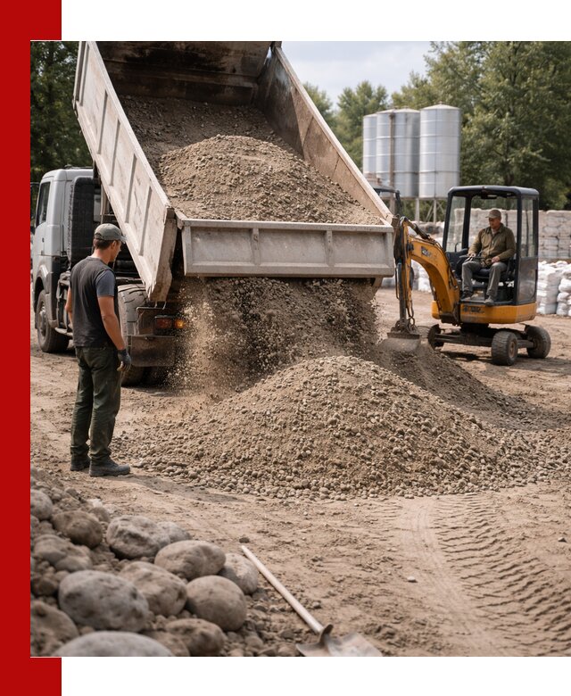 Доставка ПГС С3 в Миассе самосвалами и миксерами