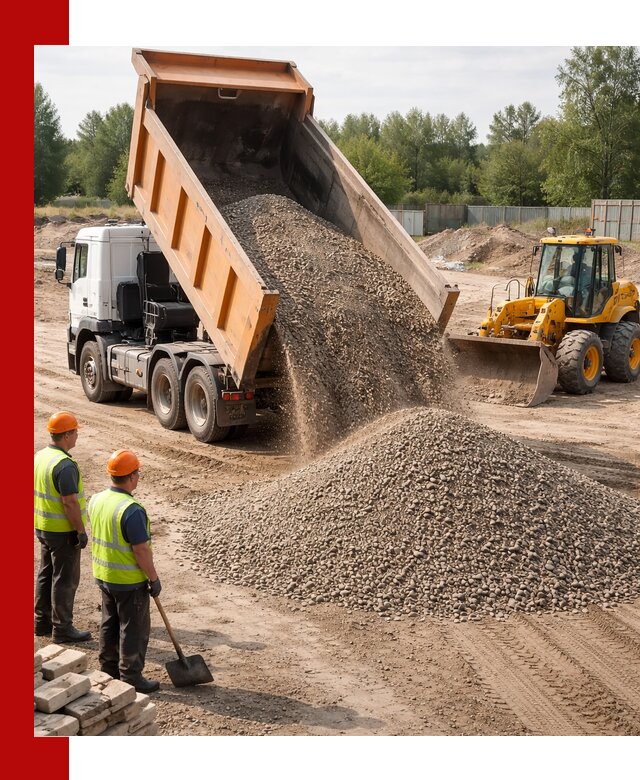 Доставка щебёночно-песчаной смеси ЩПС С7 в Миассе