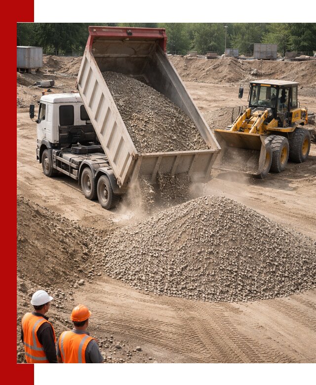 Щебень с песком (ЩГПС С2) с доставкой в Миассе