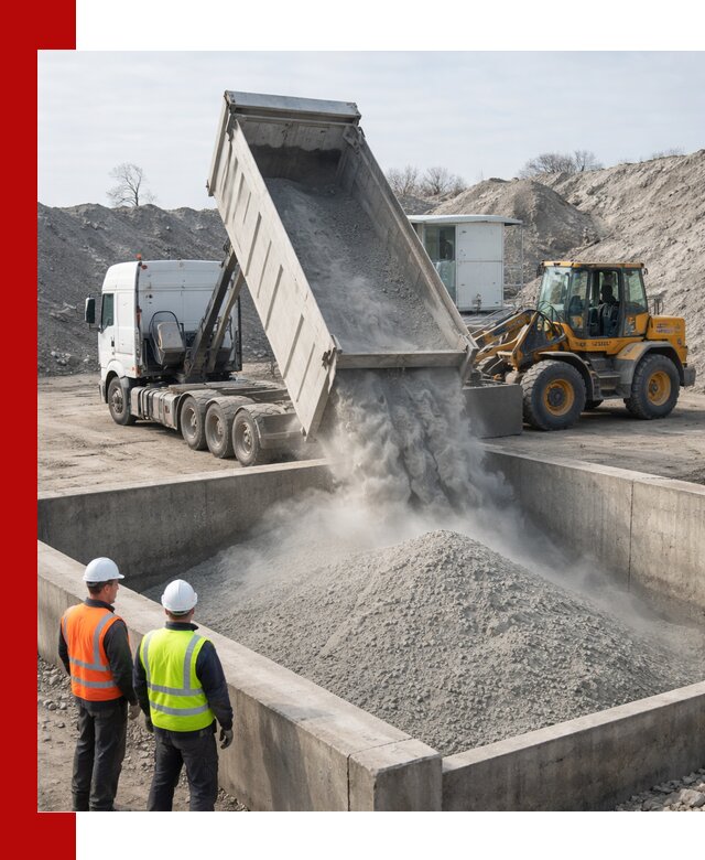 Доставка цемента навалом в Миассе крупными партиями