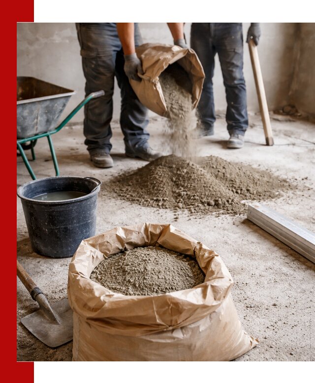 Доставка сухой смеси для стяжки в Миассе