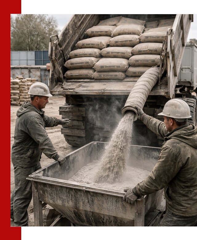 Доставка цемента М400 в Миассе оптом и в розницу