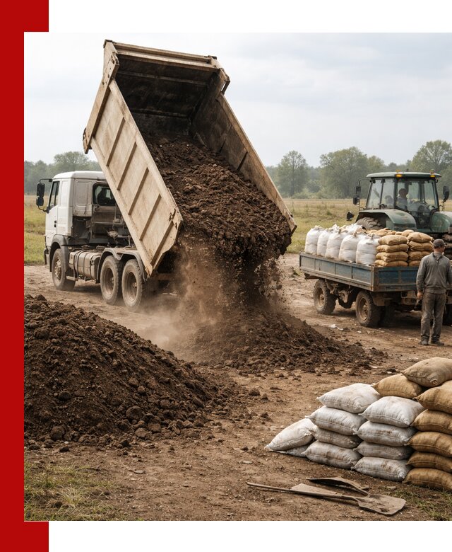 Доставка грунта и удобрений оптом в Миассе для сельхоз и строительства