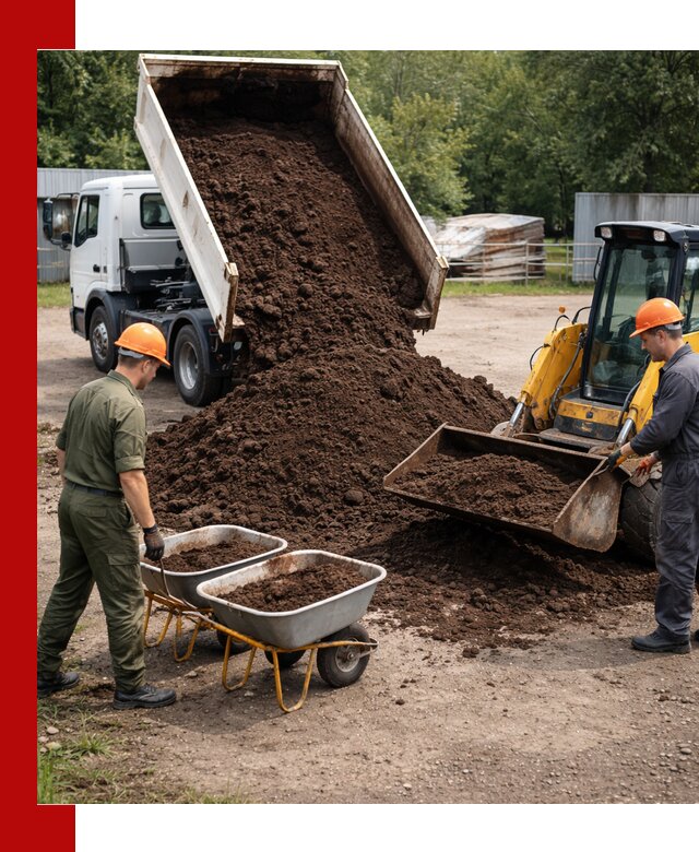Доставка торфо-земляной смеси в Миассе для огорода и ландшафта