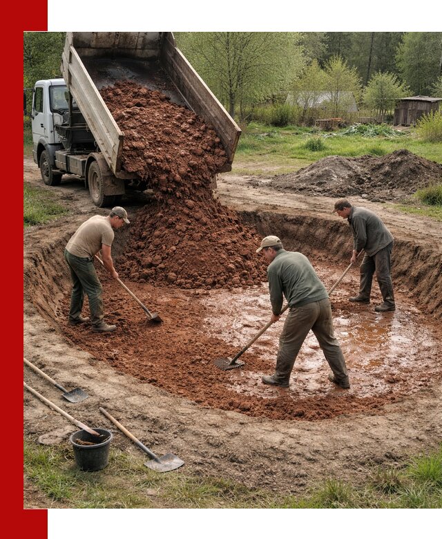 Купить качественную глину для пруда в Миассе