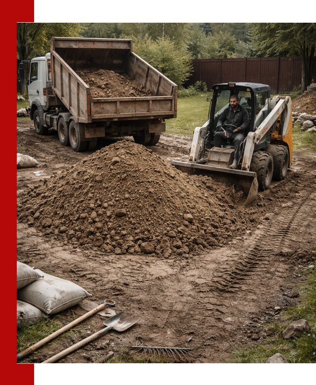 Суглинок для планировки участков в Миассе с доставкой и выгрузкой