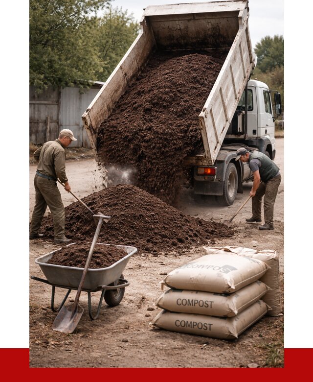 Купить компост в Миассе от 4271 р. за куб с доставкой | ПРОНЕРУДМсс