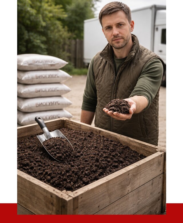 Купить биогумус в Миассе с доставкой от 8645 р. за куб | ПРОНЕРУДМсс