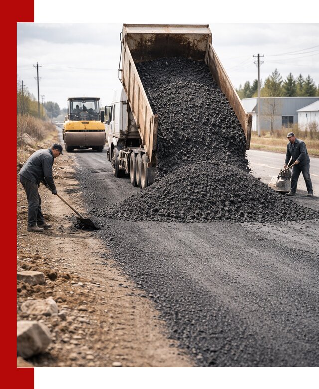 Асфальтовая крошка для дорог в Миассе — поставка и доставка