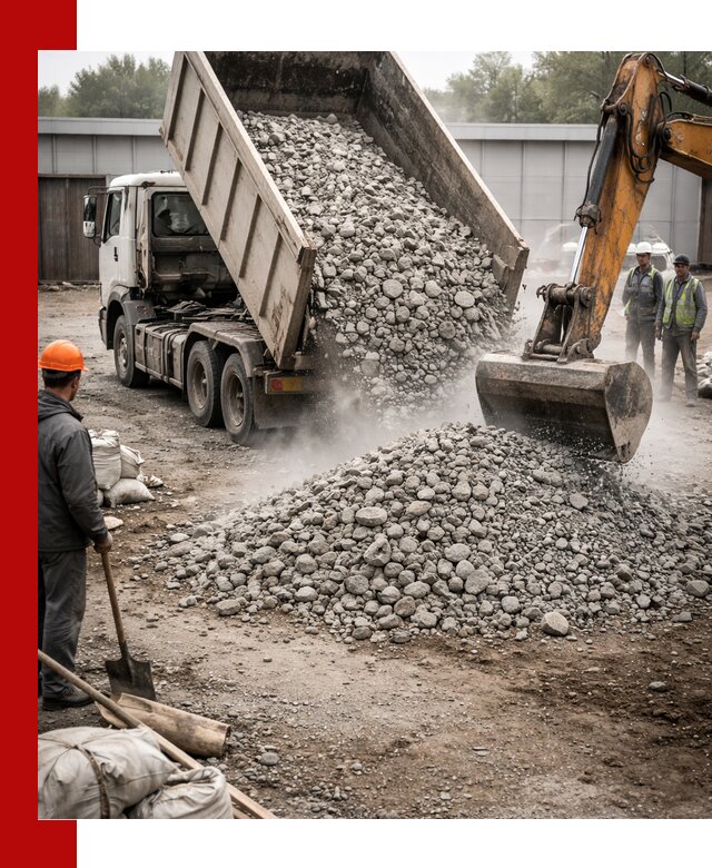 Доставка дробленого бетона в Миассе оптом и в розницу