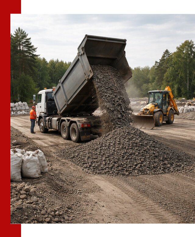 Доставка дробленого асфальта в Миассе для дорожных работ