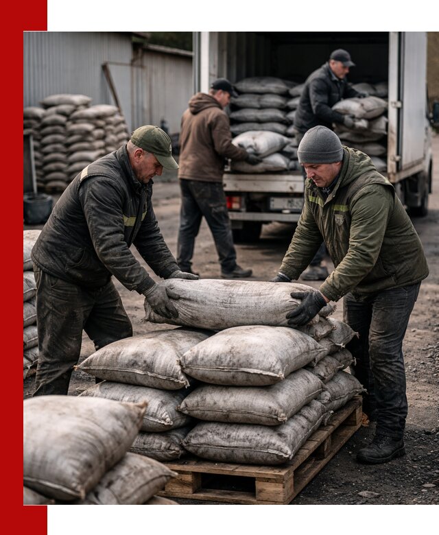 Доставка угля в мешках по выгодным ценам в Миассе