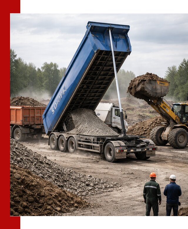 Аренда тонар 40 тонн в Миассе с доставкой материалов