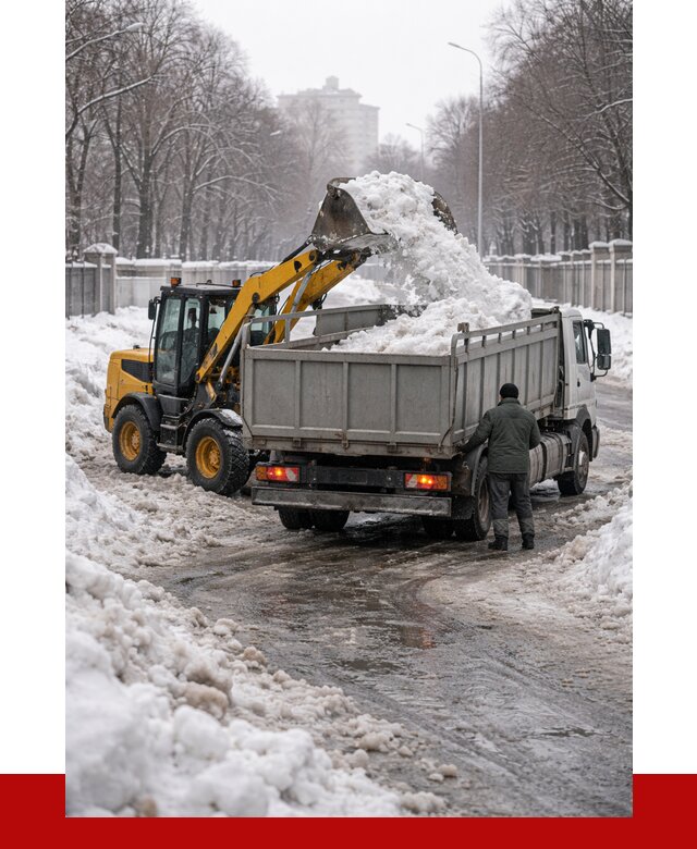 Вывоз снега с погрузкой в Миассе от 3560 р. ПРОНЕРУДМсс
