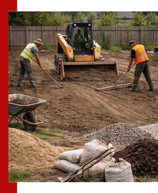 Выравнивание участка под строительство и благоустройство в Миассе