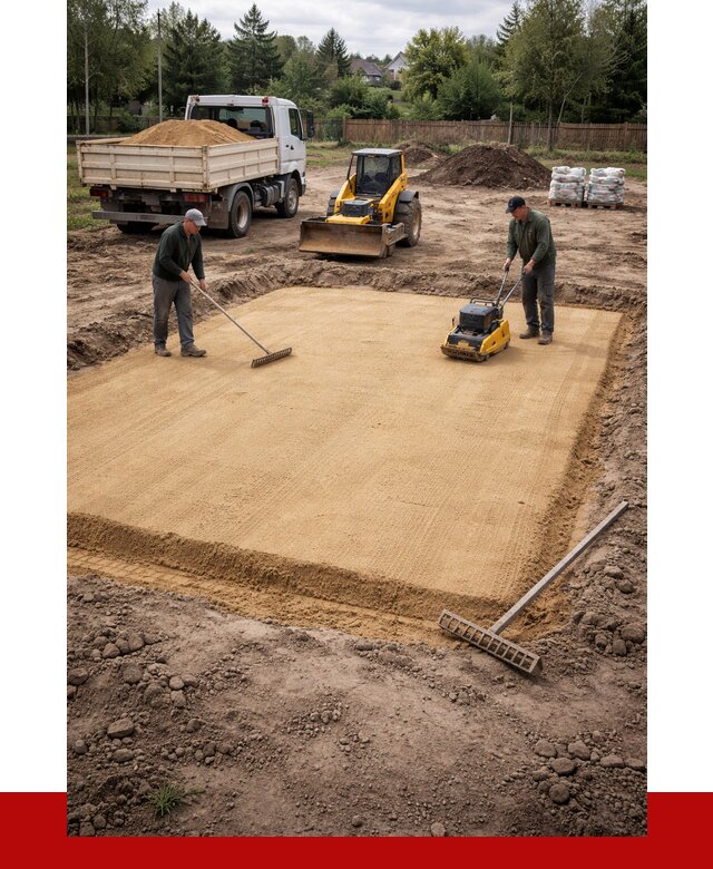 Устройство песчаной подушки в Миассе от 4577 р. ПРОНЕРУДМсс